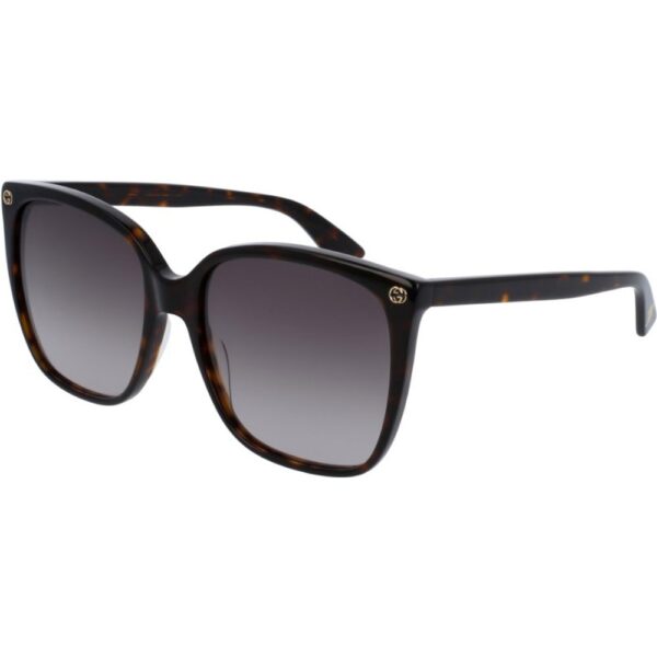 Occhiali da sole  Gucci Gg0022s cod. colore 003 Donna Squadrata Havana