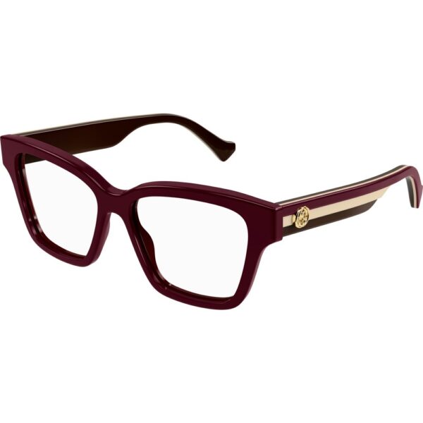 Occhiali vista  Gucci Gg1302o cod. colore 005 Donna Squadrata Borgogna
