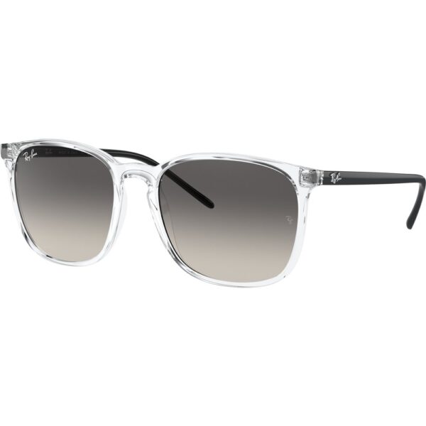 Occhiali da sole  Ray - ban Rb4387  cod. colore 647711 Unisex Squadrata Trasparente