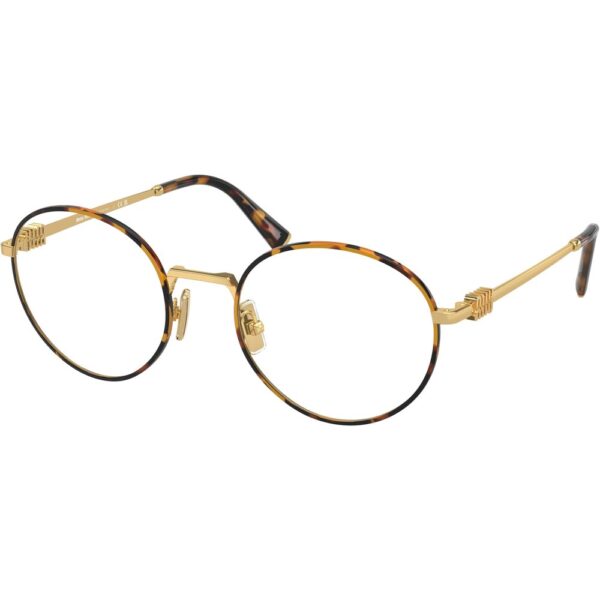 Occhiali vista  Miu miu Mu 52xv  cod. colore 14u1o1 Donna Rotonda Tartaruga