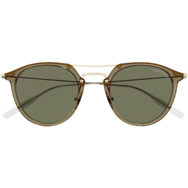Occhiali da sole  Montblanc Mb0204s cod. colore 004 Uomo Pilot Marrone