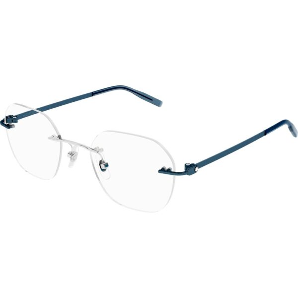 Occhiali vista  Montblanc Mb0282o cod. colore 007 Uomo Geometrica Argento
