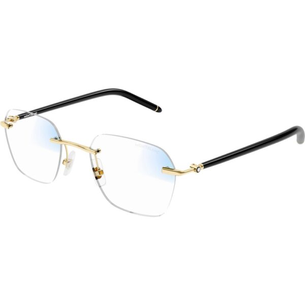 Occhiali da sole  Montblanc Mb0270s cod. colore 005 Uomo Squadrata Oro