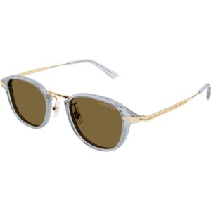 Occhiali da sole  Montblanc Mb0336s cod. colore 003 Uomo Rotonda Grigio