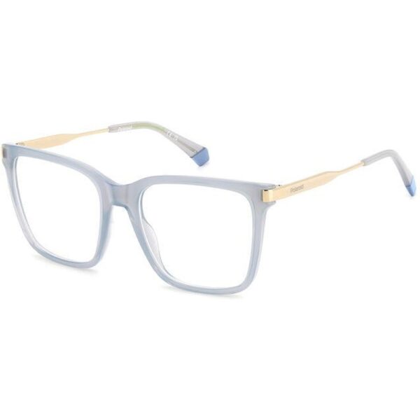 Occhiali vista  Polaroid Pld d528 cod. colore mvu Unisex Squadrata Azzurro