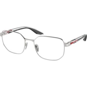Occhiali vista  Prada linea rossa Ps 50qv  cod. colore 1bc1o1 Uomo Geometrica Argento