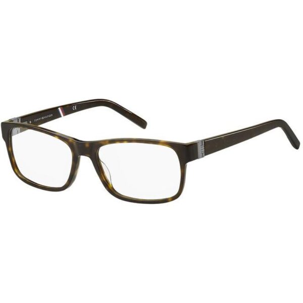 Occhiali vista  Tommy hilfiger Th 1818 cod. colore 086 Uomo Squadrata Havana