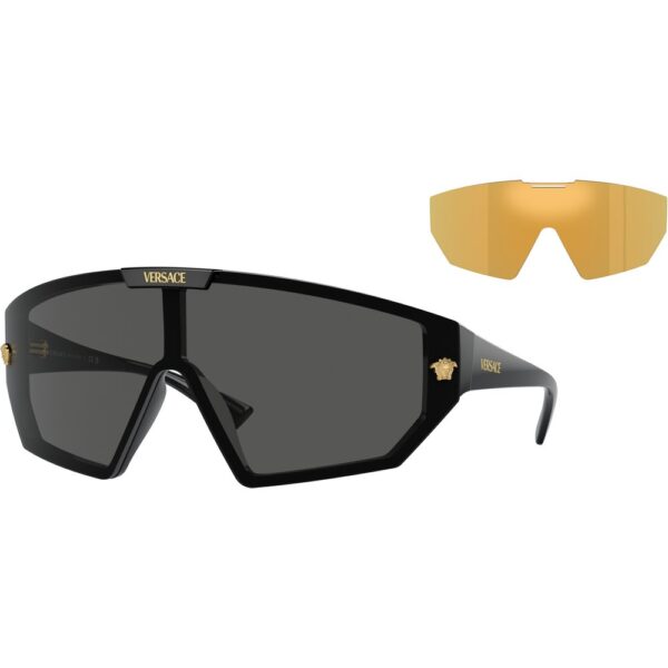Occhiali da sole  Versace Ve4461  cod. colore gb1/87 Unisex Geometrica Nero