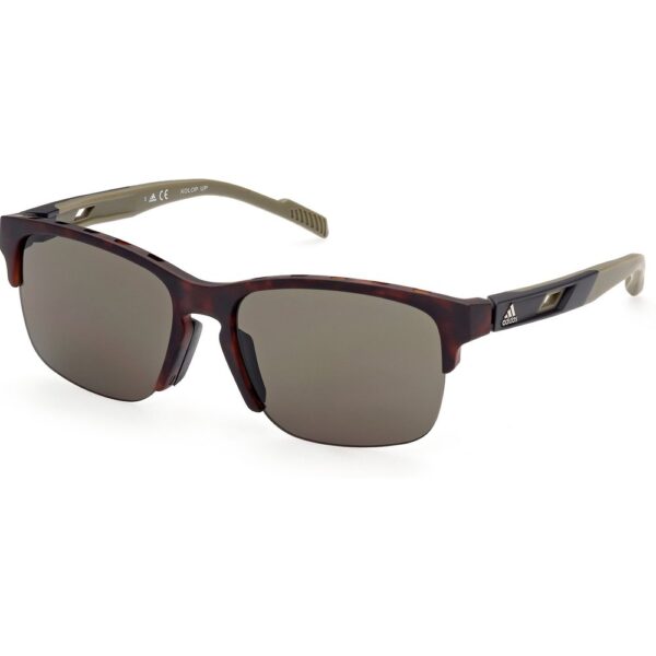 Occhiali da sole  Adidas sport Sp0048 cod. colore 52n Unisex Squadrata Havana scuro