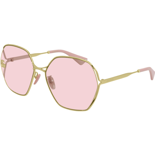 Occhiali da sole  Gucci Gg0818sa cod. colore 003 Donna Oversize Oro