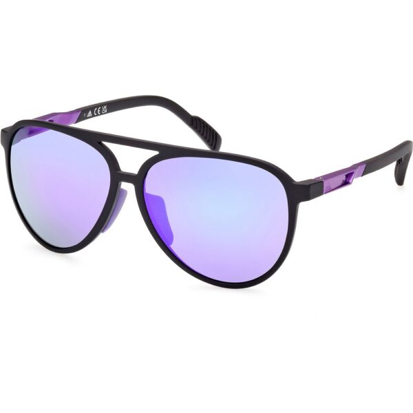 Occhiali da sole  Adidas sport Sp0060 cod. colore 02z Unisex Squadrata Nero-opaco