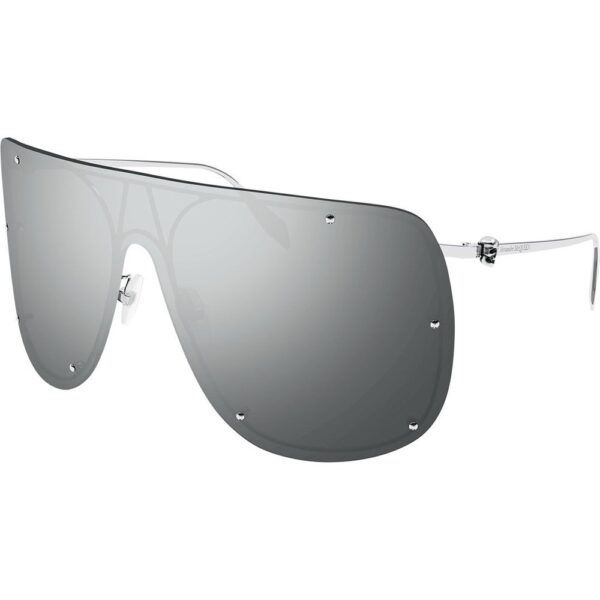 Occhiali da sole  Alexander mcqueen Am0313s cod. colore 007 Unisex Maschera Argento
