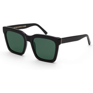Occhiali da sole  Retrosuperfuture Bzg aalto cod. colore black green Unisex Squadrata Nero
