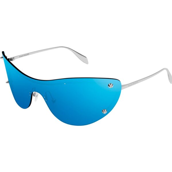 Occhiali da sole  Alexander mcqueen Am0413s cod. colore 006 Donna Maschera Argento