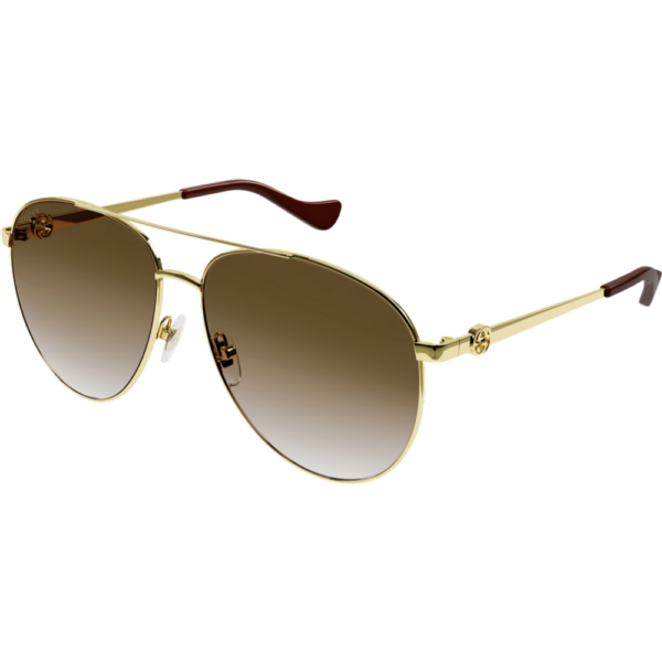 Occhiali da sole  Gucci Gg1088s cod. colore 002 Donna Pilot Oro