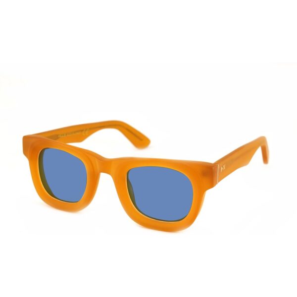 Occhiali da sole  Xlab Mod. flores cod. colore giallo / azzurro polarizzato Unisex Squadrata Giallo opaco