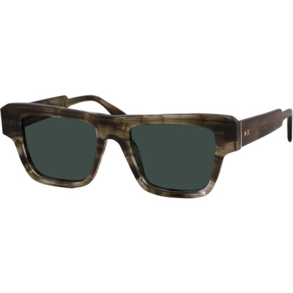 Occhiali da sole  Xlab Mod. carney cod. colore verde striato / g15 polarizzato Uomo Squadrata Verde strisciato