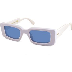 Occhiali da sole  Xlab Mod. timor cod. colore bianco / azzurro polarizzato Donna Squadrata Bianco