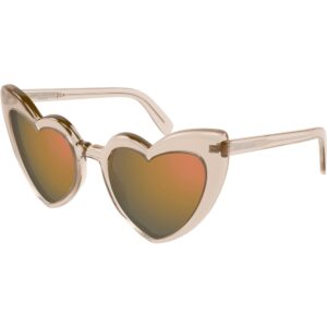 Occhiali da sole  Saint laurent Sl 181 loulou cod. colore 027 Donna Geometrica Beige