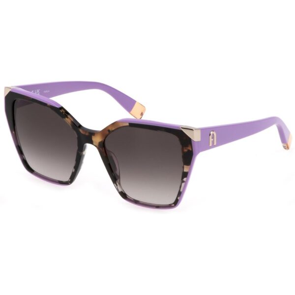 Occhiali da sole  Furla Sfu686v cod. colore 03ka Donna Squadrata Havana