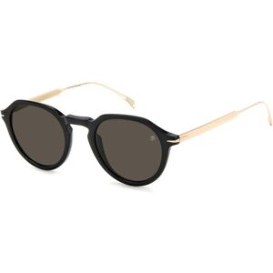 Occhiali da sole  David beckham Db 1098/s cod. colore 2m2/ir Uomo Rotonda Nero/oro