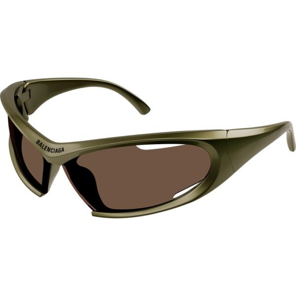 Occhiali da sole  Balenciaga Bb0318s cod. colore 004 Unisex Geometrica Verde