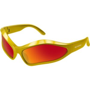 Occhiali da sole  Balenciaga Bb0314s cod. colore 004 Unisex Geometrica Giallo